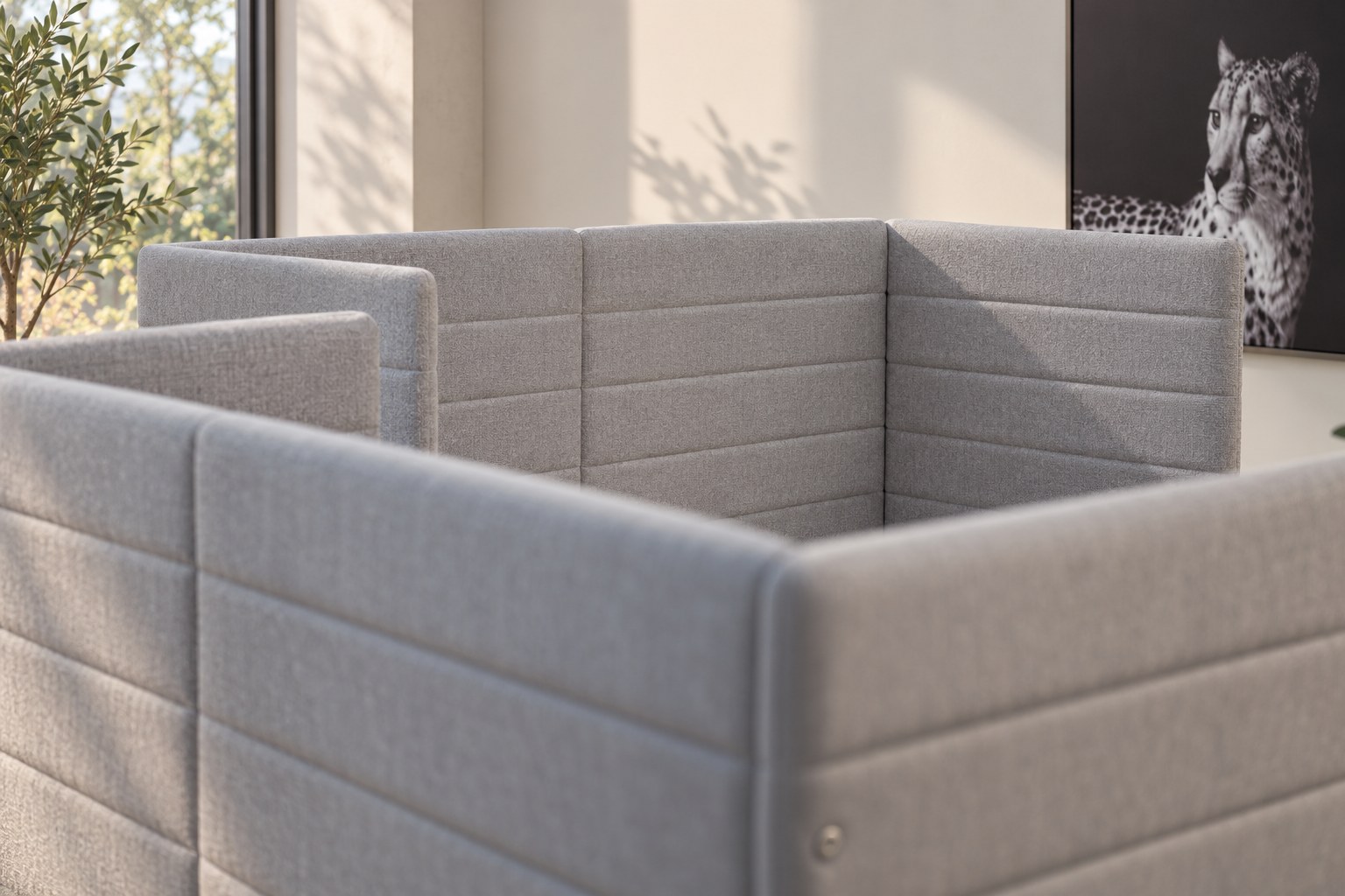 RetroEurope alcove sofa panel detail
